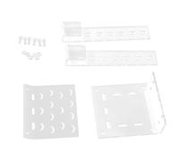 Large Acrylic Turtle Basking Platform, Transparent Tortoise Resting Terrace for Aquarium Fish Tank, Adjustable Hook Mounting, Reptile Climbing Ladder with Screws and Nuts (TA)