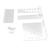 Large Acrylic Turtle Basking Platform, Transparent Tortoise Resting Terrace for Aquarium Fish Tank, Adjustable Hook Mounting, Reptile Climbing Ladder with Screws and Nuts (TC)