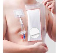 Large Adhesive Dressing Absorbent Patch, Wound Dressings Pads, Dialysis Catheter Shower Cover,Incision Island Dressing, Section Adhesive Island Waterproof Bandage Gauze Absorbent Patch,6PCS
