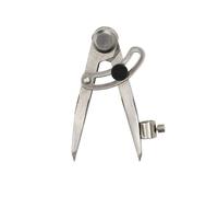 Large Adjustable Compass, Compass with Locking Wheel, Scriber Compass with Locking Wings and Pencil Holder, Rod Compass for Woodworking, Metalworking, Leather Processing (100 mm)