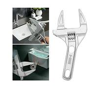 Large Adjustable Wrench, Adjustable Spanner Universal Key Nut Wrench Home Hand Tools,Large Opening Bathroom Spanner 16-70mm Wide Mouth Spanner Wrench