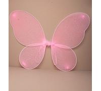 Large Adult Net Fairy Wings With Silver Glitter Fancy Dress Up