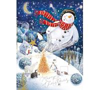 Large Advent Calendar - Flying Snowman and Penguin - LADVL020