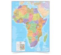 Large Africa Wall Map Political - Laminated - 91.44 cm x 122 cm
