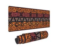 Large African Mud Cloth Tribal Print Mouse Pad Office Desk Mat Keyboard pad for Gaming Office & Home,30 x 80 cm.