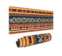 Large African National Patterns Print Mouse Pad Office Desk Mat Keyboard pad for Gaming Office&Home,11.8 x 31.5 in