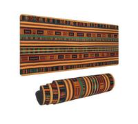 Large African Weaving Print Mouse Pad Office Desk Mat Keyboard pad for Gaming Office&Home,11.8 x 31.5 in