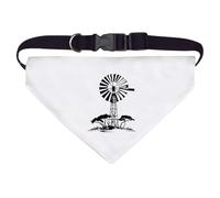 Large 'African Windmill' Dog/Cat/Pet Bandana (PD00060708)