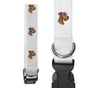 Large ' Airedale Terrier Portrait' Dog Collar (PR00066206)