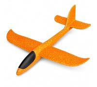 Large Airplane Toy - Foam Glider With double gliding Mode | Manual Throwing Plane For Kids Outdoor Game | Birthday Party Favors For Boys Girls Age 3+