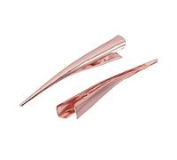 Large Alligator Hair Clips 12 Pcs Stainless Steel Alloy | Rose Gold Finish, Women’s Styling Use, Crafted for Crafts and Barbershops, Golden Tone
