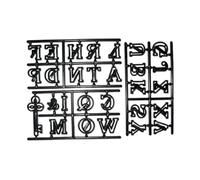 Large Alphabet and Key Patchwork Cutter Sugarcraft Equipment