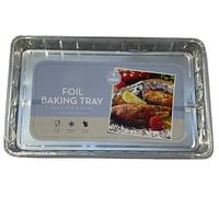 Large Aluminium Foil Tray for Baking, Roasting, BBQ, Food Storage | 32 x 20 x 3 cm | Food, Oven & Freezer Safe (8 Trays)