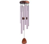Large Aluminium Wind Chimes 37" Inches to Create a Zen Atmosphere Suitable for Outdoor, Garden, Patio Decoration. Classic Black Wind Chimes with Wind