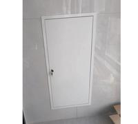 Large Aluminum Access Panel Door with Lock, Hidden Wall Inspection Hatch for Air Conditioning Units, Embedded Installation Solution