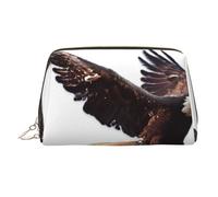 Large an Eagle Printed Cosmetic Bag Portable Cosmetic Storage Bag Suitable for Travel and Business Trips