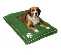 Large and Extra Large Dog Beds Cushion Waterproof Mattresses Washable Zipped Cover With Cushion | Super Soft Cosy Plush Comfy Heavy Duty Dogs Puppy Pet Bed Mattresses Cushions (L,Green)