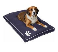 Large and Extra Large Dog Beds Cushion Waterproof Mattresses Washable Zipped Cover With Cushion | Super Soft Cosy Plush Comfy Heavy Duty Dogs Puppy Pet Bed Mattresses Cushions (L,Blue)