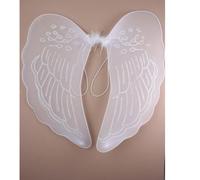 Large Angel Wings Pink and White 40cms x 45cms (White)