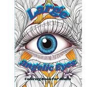 Large Angelic Eyes Coloring Book For Adults