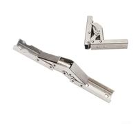 Large Angle Thick Door Hinge 180 Degree Heavy Duty No-Hole Design Pivot Butt Hinge for Garage and Interior Doors(E)