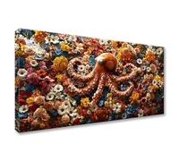 Large Animal Diamond Art Kits Adults 40x80cm, Octopus Diamond Painting Kits for Adults Beginners, DIY 5D Round Crystal Art, Rhinestones Embroidery Cross Stitch Painting for Room Decor Gifts Y0-909