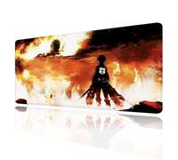 Large Anime Mouse Pad Custom Desk Pad,Big Gaming Mousepad with Non-Slip Rubber Base and Stitched Edges Mouse Mat,Washable Desk Mat for Work,Game,Office,Home,31.5X15.7 Inch