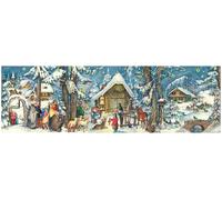 Large Antique Advent Calendar Traditional German Freestanding 3D free post in UK
