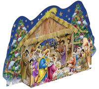 Large Antique Advent Calendar Traditional German Freestanding 3D free post in UK