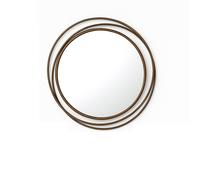 Large Antique Gold Swirl Wall Mirror - 88cm X 85cm Melody Maison Metallic Gold One Size