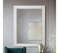 Large Antique Vintage Styled White Mirror 4Ft7 X 3Ft7, 140cm X 109cm