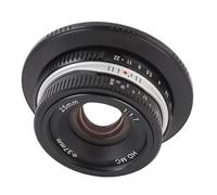Large Aperture F1.7 Manual Focus Lens 37.5mm Length Unique Swirling Effect Compact Vintage Design for RF Mount APS C Format Compatible with R7 R10 R50 R100 RP R5 R6 (Black)