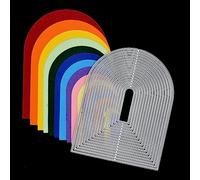 Large Arch Nesting Metal Cutting Dies - 16 Piece Arch Layering Die Set for Card Making, Scrapbooking & Papercrafts I2