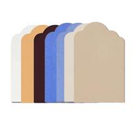 Large Arched Felt Bulletin Board,9MM Thick Felts Wall Tiles,Foldable Cork Boards with Adhesive,Decorative for Office Bedroom Living Room(Size:80 * 120cm,Color:Light Blue)