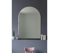 Large Arched Modern Venetian Glass bevelled Wall Mirror 3Ft3 X 2Ft4 100cm X 70cm