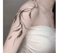 Large-area Herbal Tattoo Of Branches On The Arm, Semi-permanent, Waterproof, Long-lasting 2 Weeks, Fake Tattoos(1pcs)