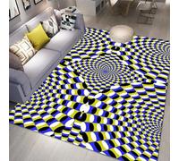 Large Area Rug 3D Abstract Texture With Stripes Printed Carpet For Living Room Bedroom Kitchen Bathroom Modern Home Decor Non-Slip Flannel Sofa Table Rug Kids Play Mat 160 X 230 Cm -7260526640081