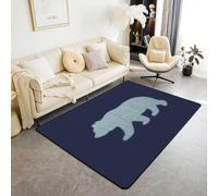 Large Area Rug 3D Animal Bear Printed Carpet For Living Room Bedroom Kitchen Bathroom Modern Home Decor Non-Slip Flannel Sofa Table Rug Kids Play Mat 200 X 300 Cm -1090127963812