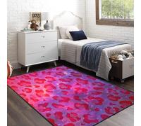 Large Area Rug 3D Animal Leather Leopard Pattern Printed Carpet For Living Room Bedroom Kitchen Bathroom Modern Home Decor Non-Slip Flannel Sofa Table Rug Kids Play Mat 140 X 200 Cm /2349928326938