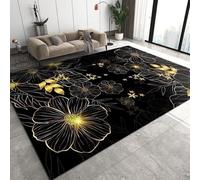 Large Area Rug 3D Plant Rose Printed Carpet For Living Room Bedroom Kitchen Bathroom Modern Home Decor Non-Slip Flannel Sofa Table Rug Kids Play Mat 60 X 120 Cm -8311164420403