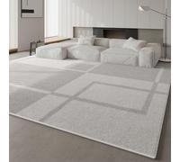 Large Area Rugs 59 x 70.86 Inch Rug for Living Room 150 x 180 cm Washable Rug for Indoor Decoration Bedroom Dining Room Carpets Modern Geometric Gray