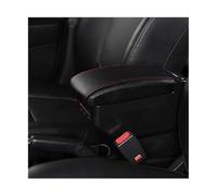 Large Armrest Arm Rest Centre Center Console Storage Box Leather Support For Ford For Focus 2 MK2 2005-2011(E Style Black Red 9 USB)