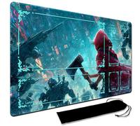 Large Art Board game Playmat With black waterproof bag, Custom Design Card Game Mat for mtg Playmat, Suture the edges,Compatible with Standard Card Sleeves 60CM x 35CM (With Zone,17)