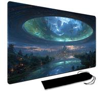 Large Art Board game Playmat With black waterproof bag, Custom Design Card Game Mat for mtg Playmat, Suture the edges,Compatible with Standard Card Sleeves 60CM x 35CM (No Zone,21)