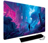 Large Art Board game Playmat With black waterproof bag, Custom Design Card Game Mat for mtg Playmat, Suture the edges,Compatible with Standard Card Sleeves 60CM x 35CM (No Zone,19)