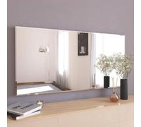 Large Art Deco Modern Bevelled Full Length Panel Frame Mirror 174 x 85cm Agenzia 14 Silver One Size
