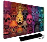 Large Art Gaming Playmat with Carrying bag, Custom Design Card Game Mat for mtg Playmat, Suture the edges,Compatible with Standard Card Sleeves 60CM x 35CM (No Zone,11)