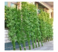 Large Artificial Bamboo Plants Plastic Trees Outdoor Indoor Decor, 1m 1.2m 1.5m 1.8m 2m Tall DIY Fake Bamboo Silk Faux Tree with Leaves for Garden Fence Privacy Screen Courtyard Entrance ( Color : 5 p