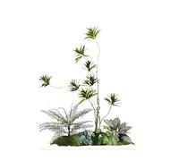 Large Artificial Bamboo Plants, Privacy Wall Divider, DIY Decor Screen for Patio, Indoor/Outdoor Fake Bamboo Silk Faux Tree for Living Room, Exhibition Hall, Balcony, Mall