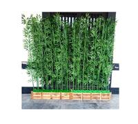 Large Artificial Bamboo Plants Trees Landscaping Privacy Wall Divider Fake Plants For Outdoor Balcony Patio Garden Backyard Entrance(120cm/47.2in-20 X 1m Pole)